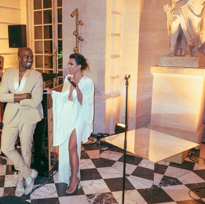 Kim Kardashian y Kayne West: las fotos inéditas de su boda