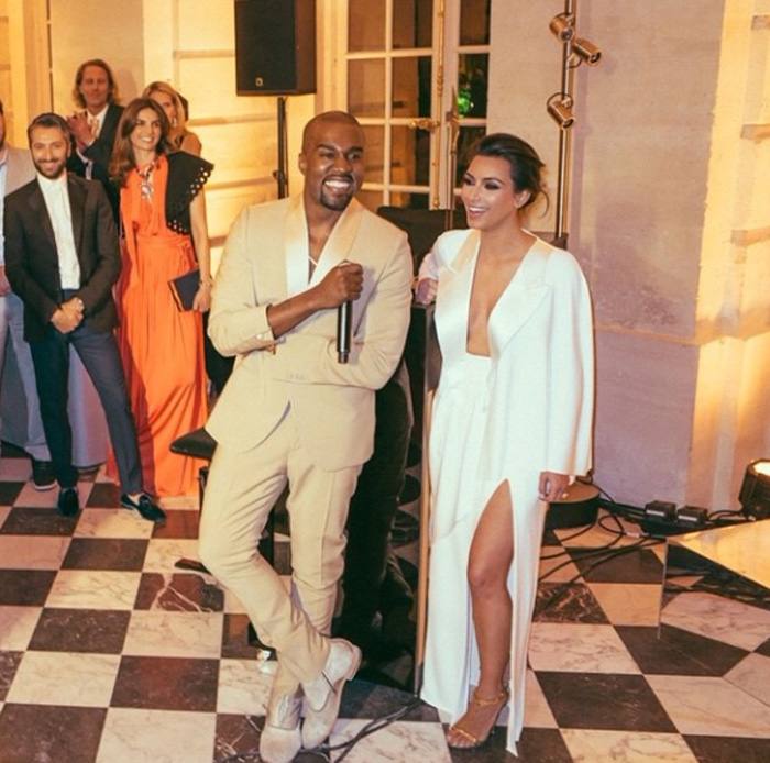 Kim Kardashian y Kayne West: las fotos inéditas de su boda