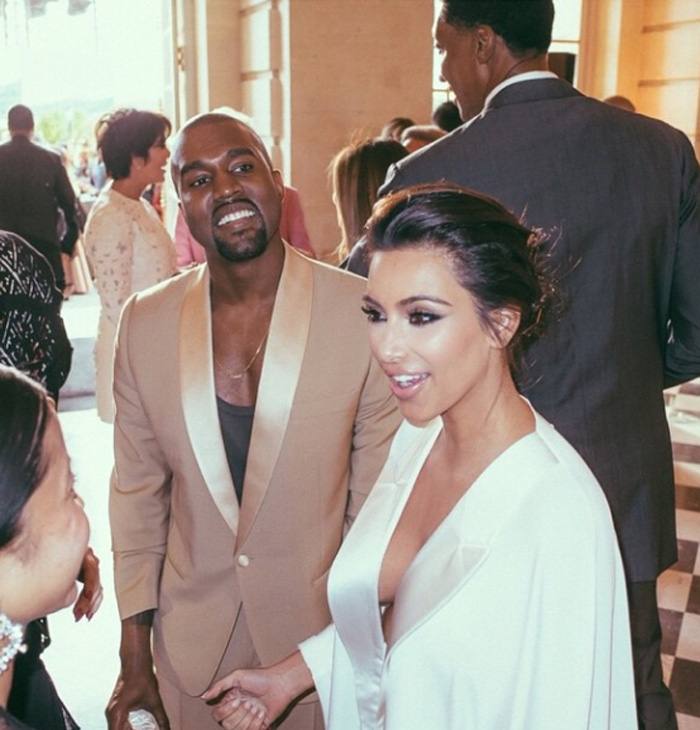 Kim Kardashian y Kayne West: las fotos inéditas de su boda