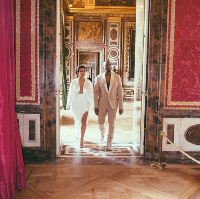 Kim Kardashian y Kayne West: las fotos inéditas de su boda