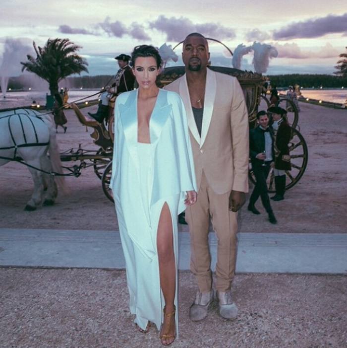 Kim Kardashian y Kayne West: las fotos inéditas de su boda