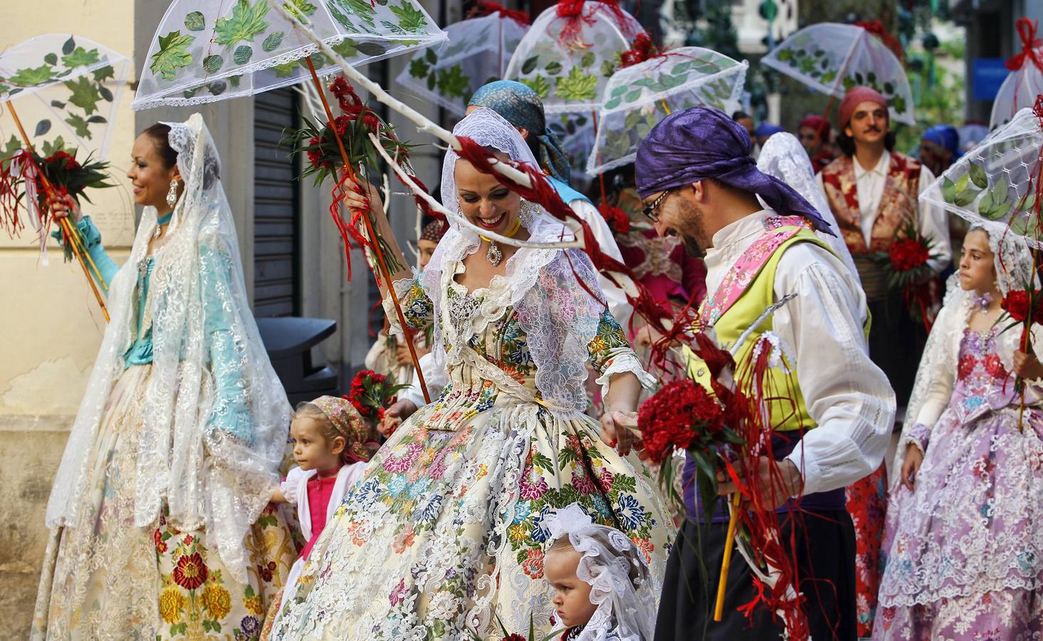 Primera jornada de la Ofrenda de Flores