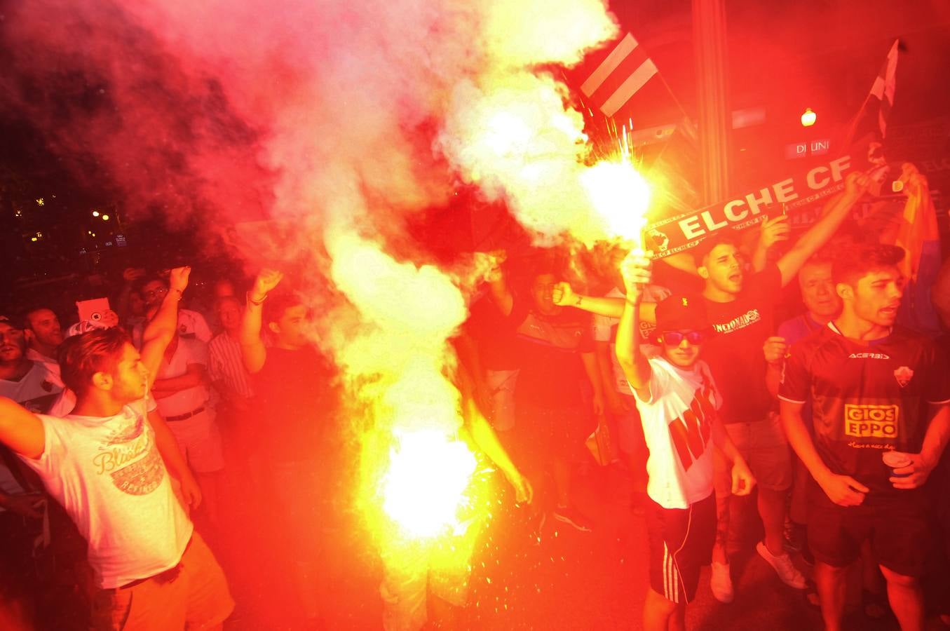 Manifestación por el descenso del Elche CF