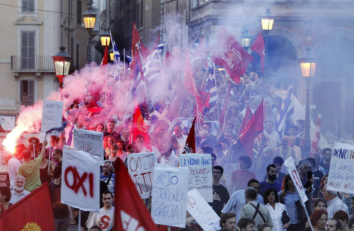 El &#039;sí&#039; y el &#039;no&#039; se juntan en Atenas