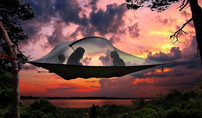 Tentsile crea una gran variedad de hamacas que flotan en el aire