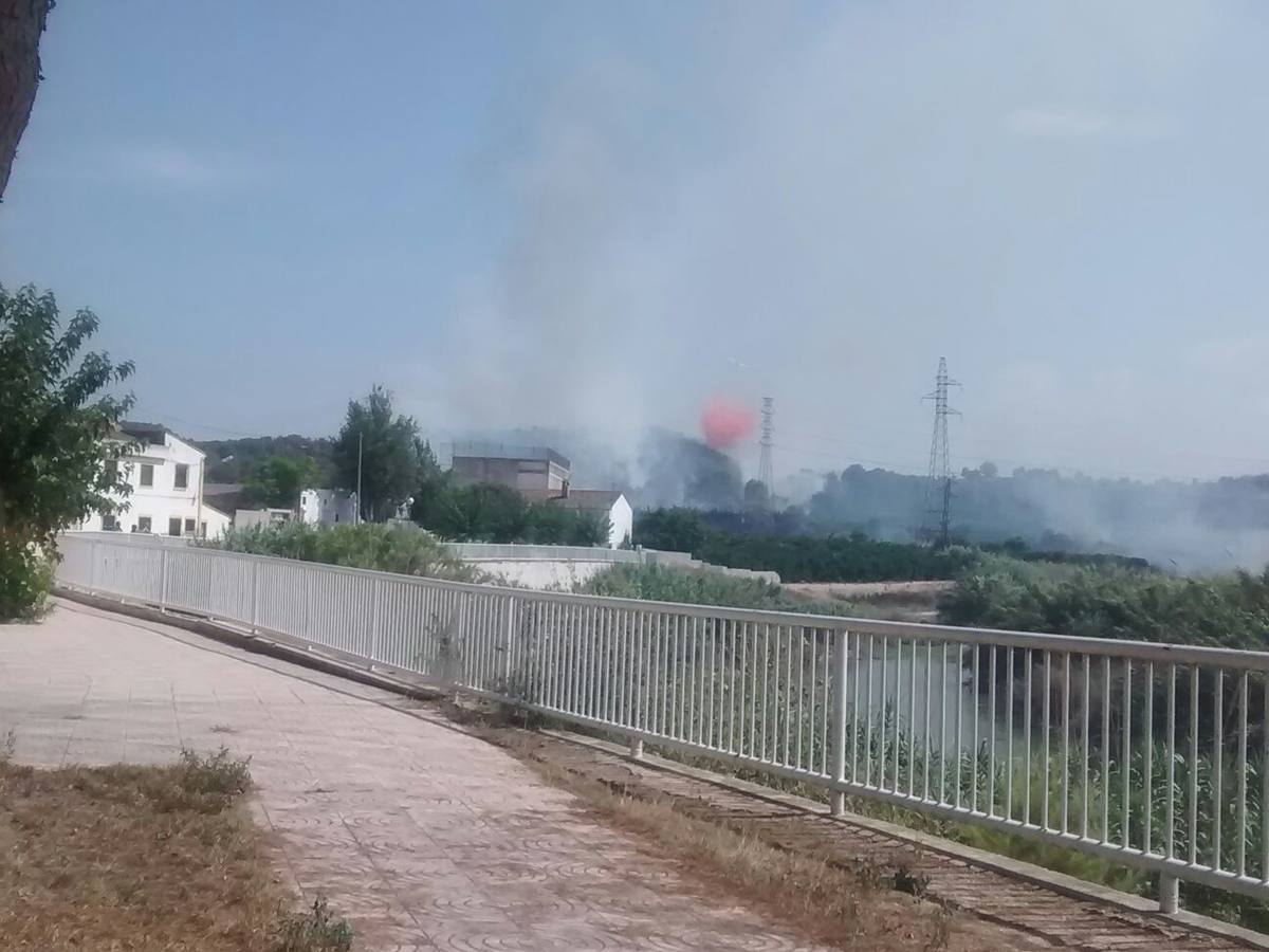 Incendio en Manuel (Ribera Alta)