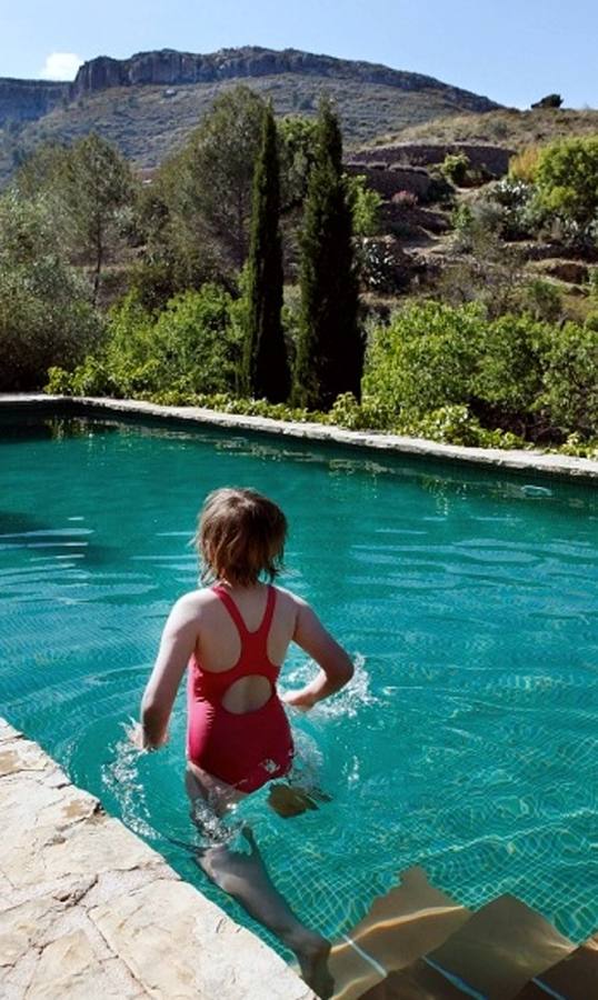 Jaimas en el refugio Marnes (Alicante). 