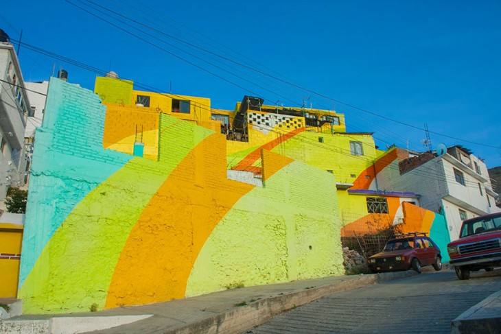 México contratra a unos artistas urbanos para pintar más de 200 casas y unir la comunidad