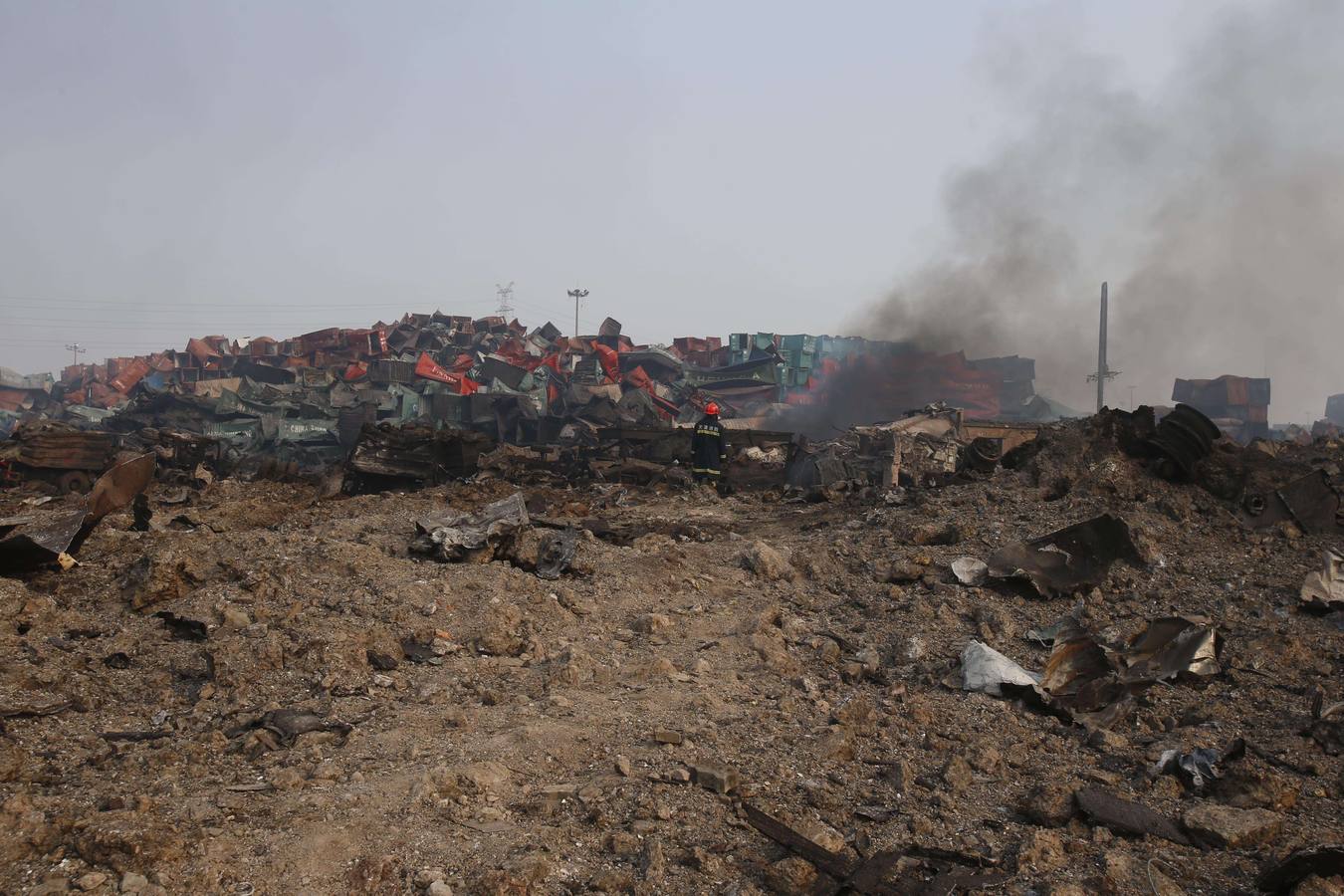 Devastación en Tianjin