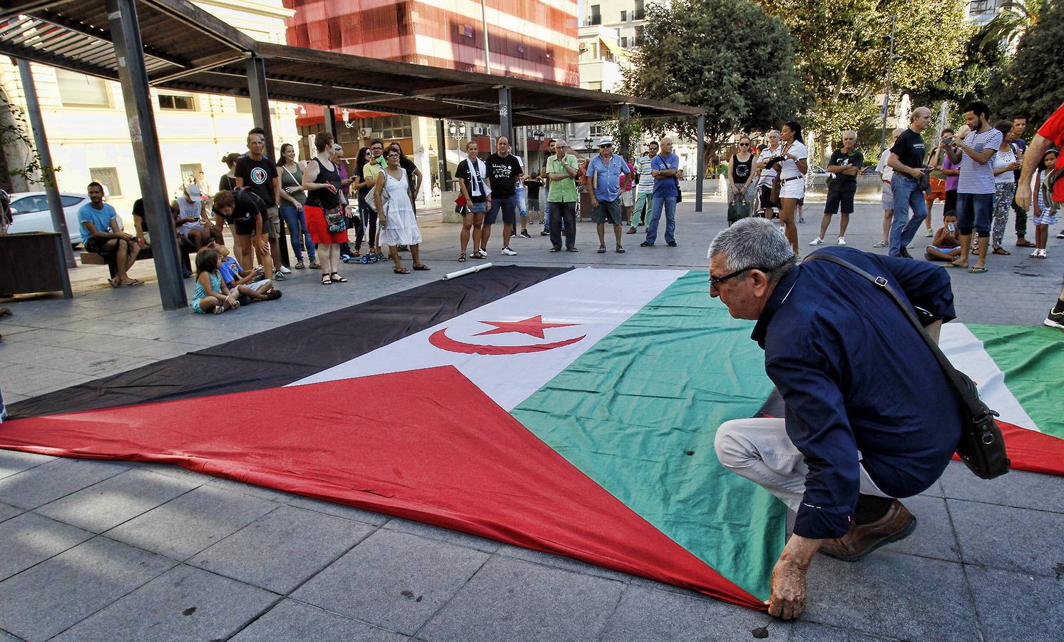 Concentración en apoyo al pueblo saharaui