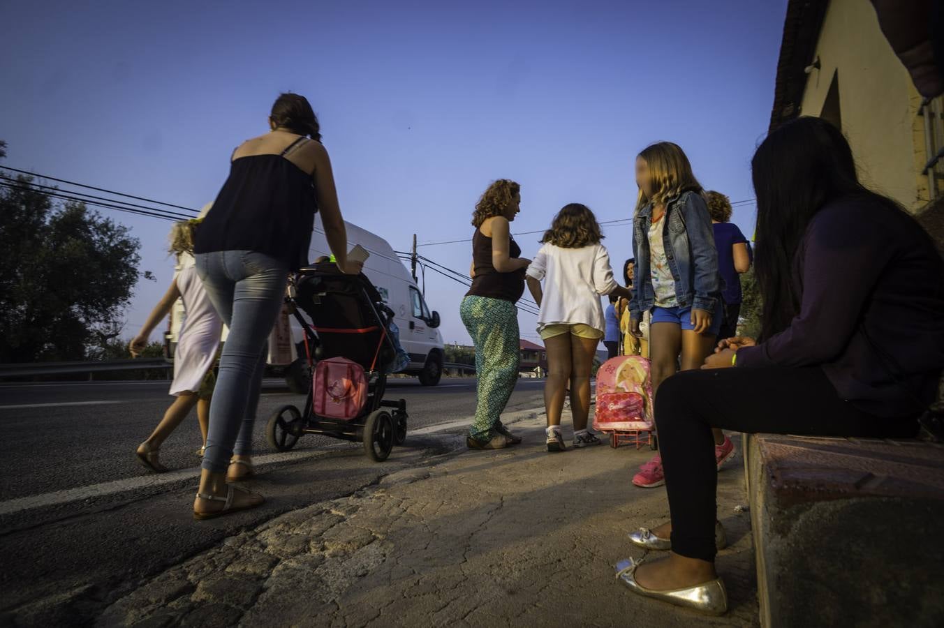 La protesta de los jóvenes por falta de transport escolar