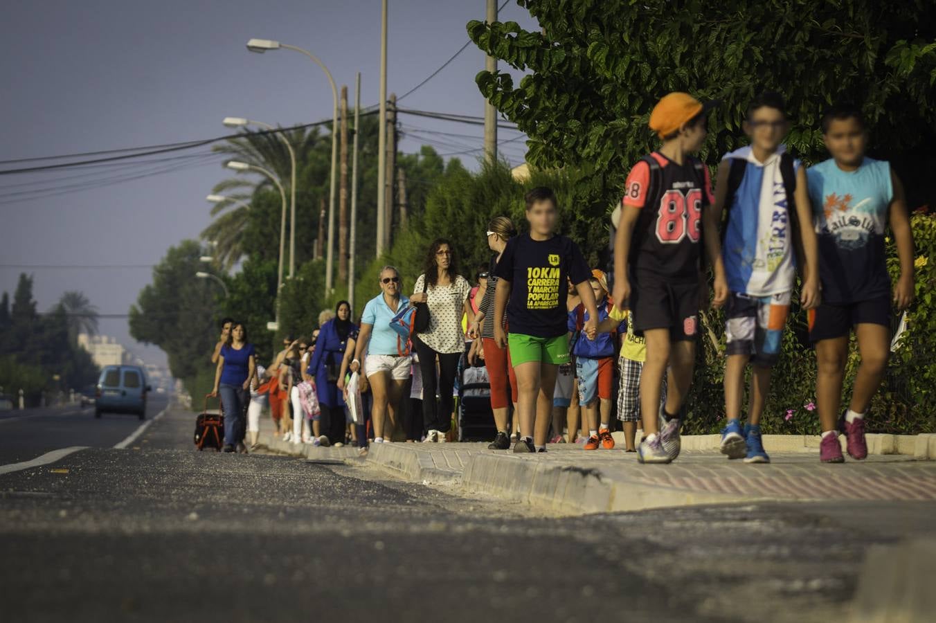 La protesta de los jóvenes por falta de transport escolar