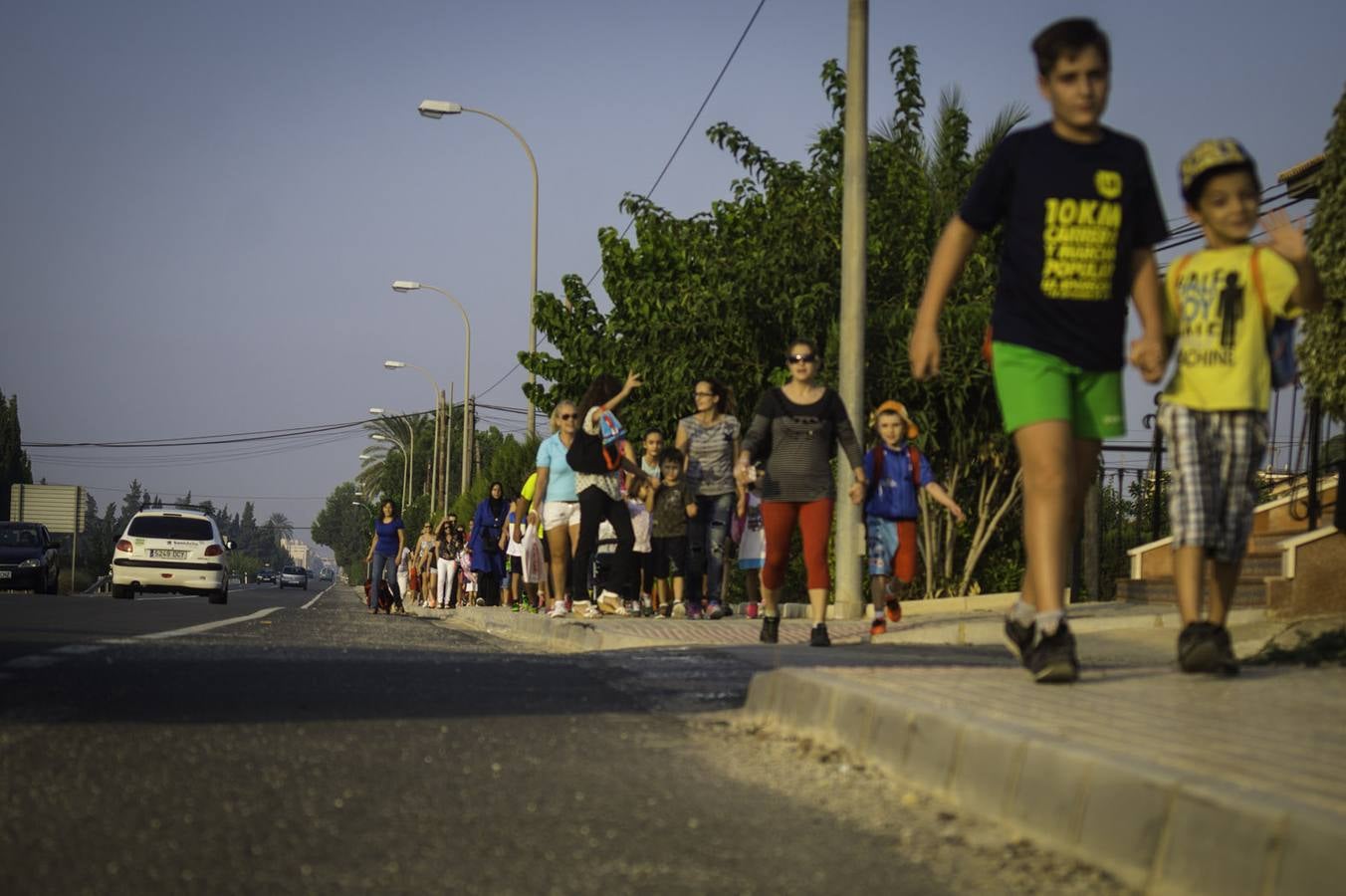 La protesta de los jóvenes por falta de transport escolar