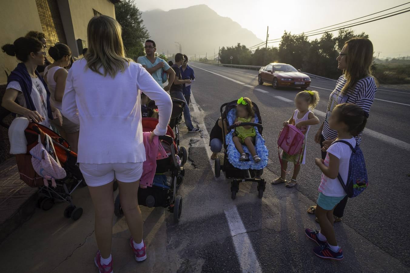 La protesta de los jóvenes por falta de transport escolar