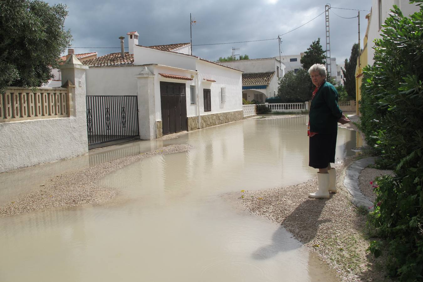 Tromba de agua en La Marina