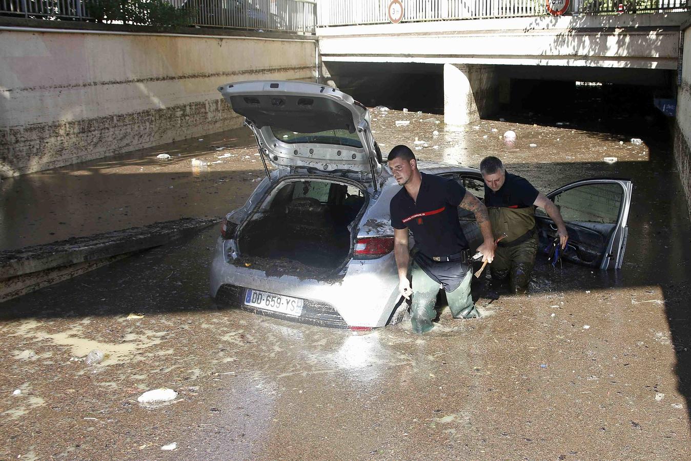 Inundaciones en el sudeste de Francia