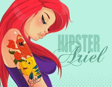 Las princesas Disney al estilo Hipster