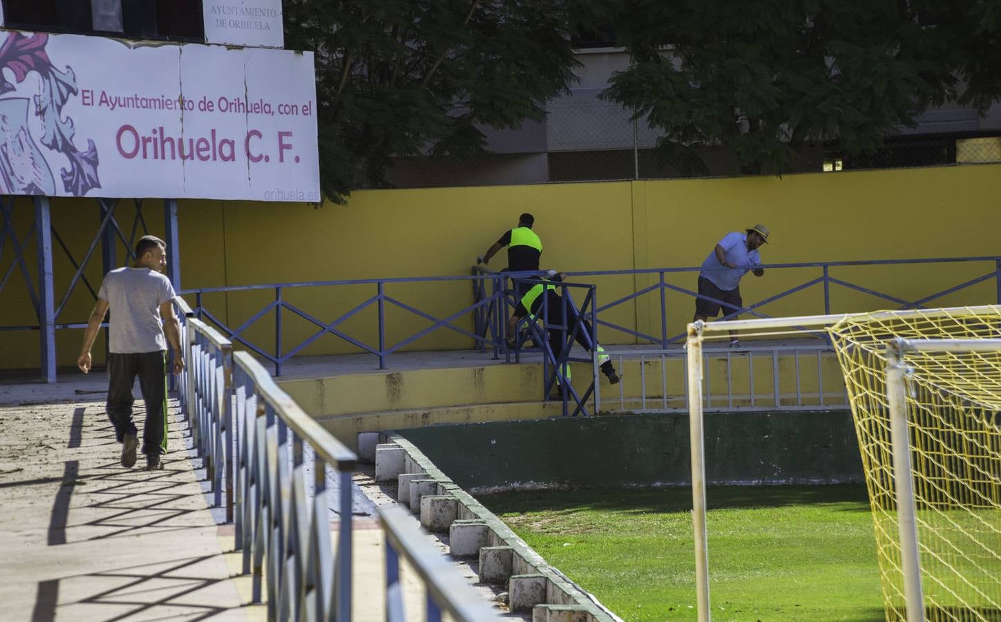 Mejora en las instalaciones del campo de fútbol de Los Arcos