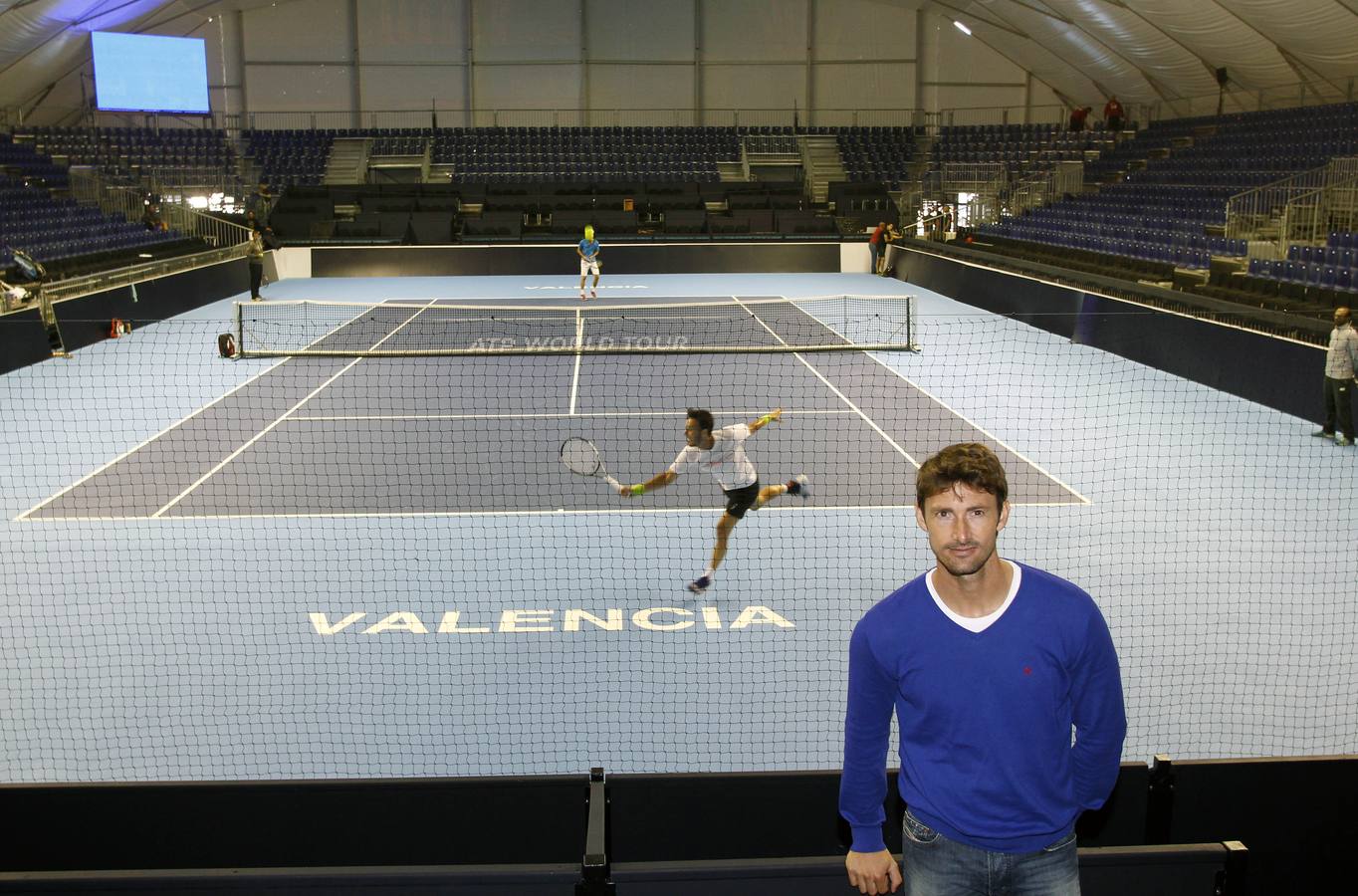 El Open de Tenis de Valencia, en pleno montaje