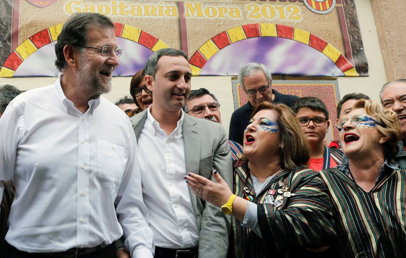 Mariano Rajoy clausura un acto en Finestrat y pasea por Calpe