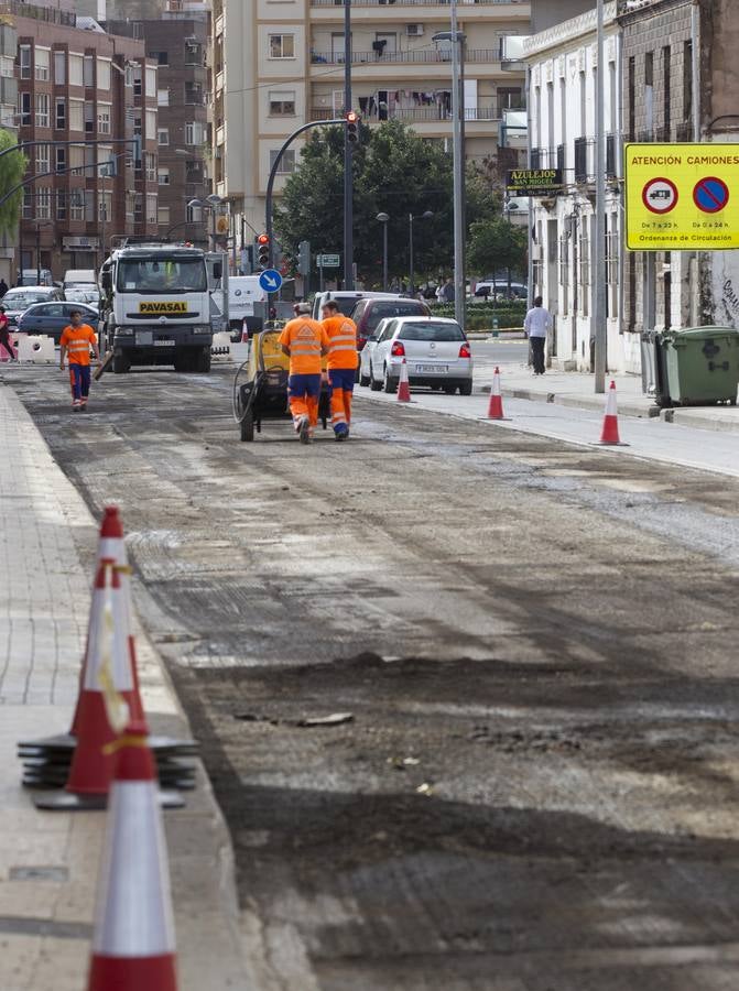 Las obras cierran la avenida Constitución hasta final de semana