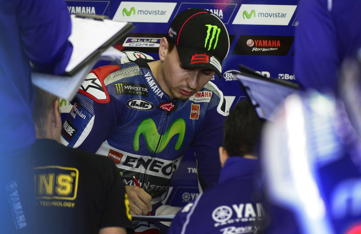 Entrenamientos libres de Moto GP en el circuito de Cheste