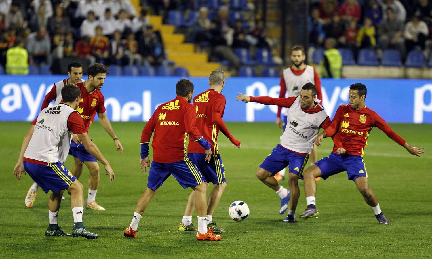 La selección española entrena en el Rico Pérez (II)