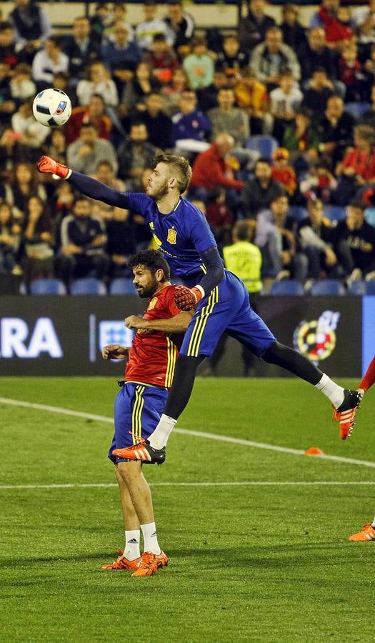 La selección española entrena en el Rico Pérez (II)