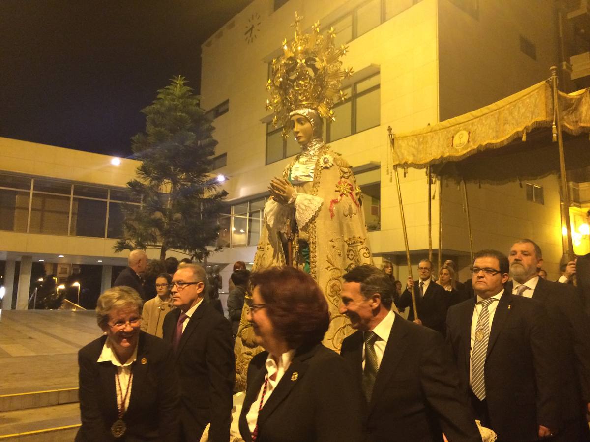 La procesión de la Virgen cierra el año jubilar