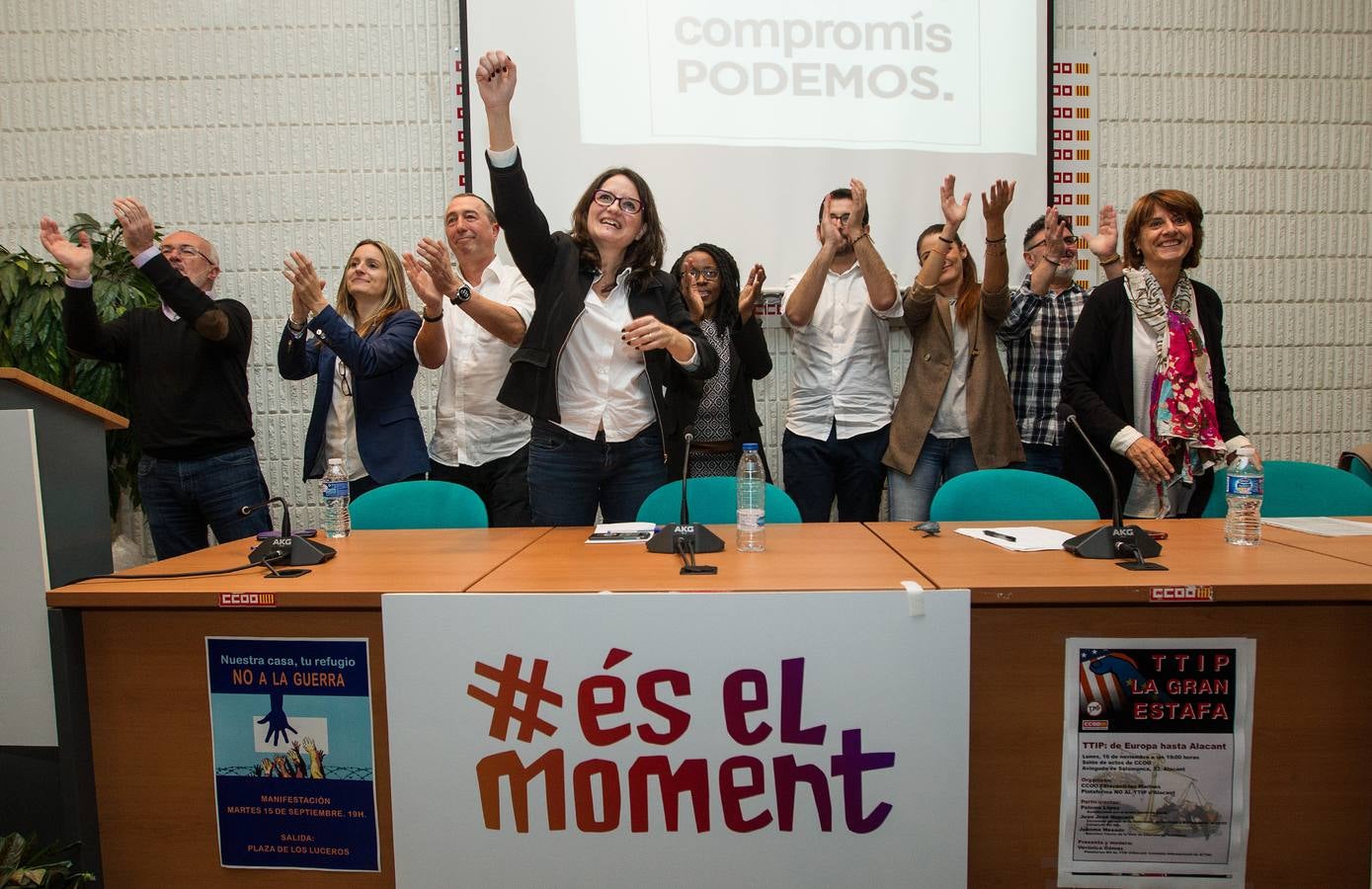 Presentación de los candidatos de Compromís-Podemos-És el momento al Congreso