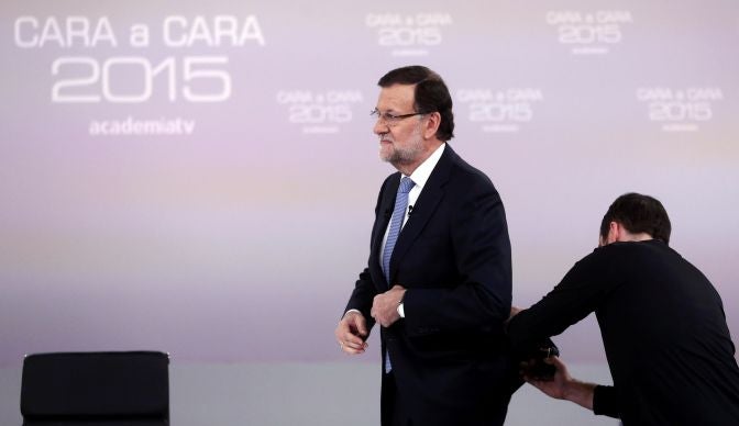 El cara a cara entre Rajoy y Sánchez, en imágenes