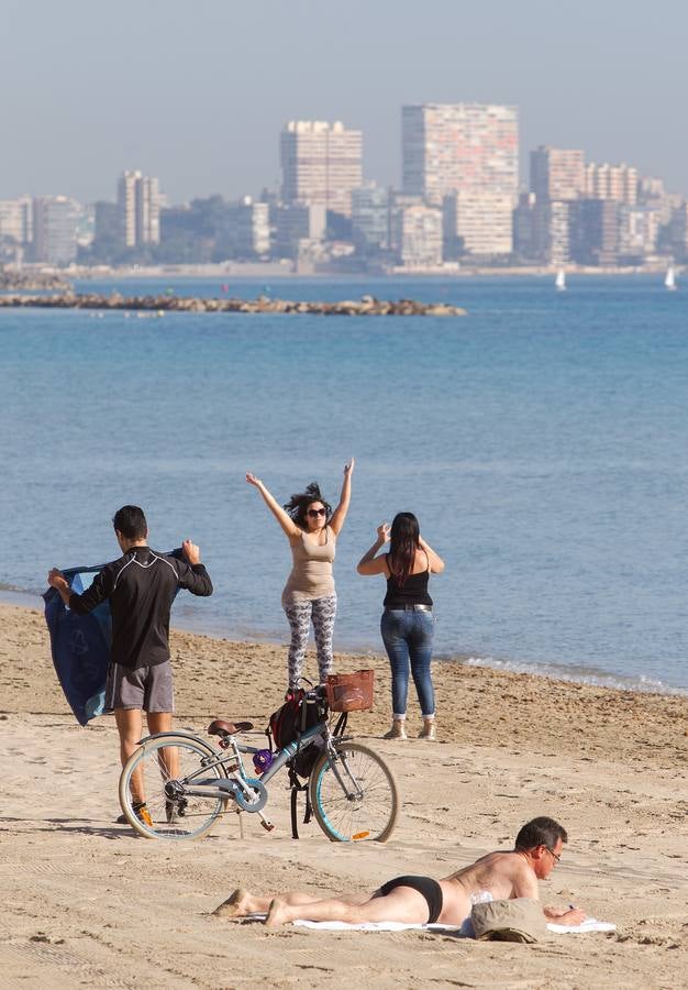 Altas temperaturas en la jornada de reflexión en Alicante