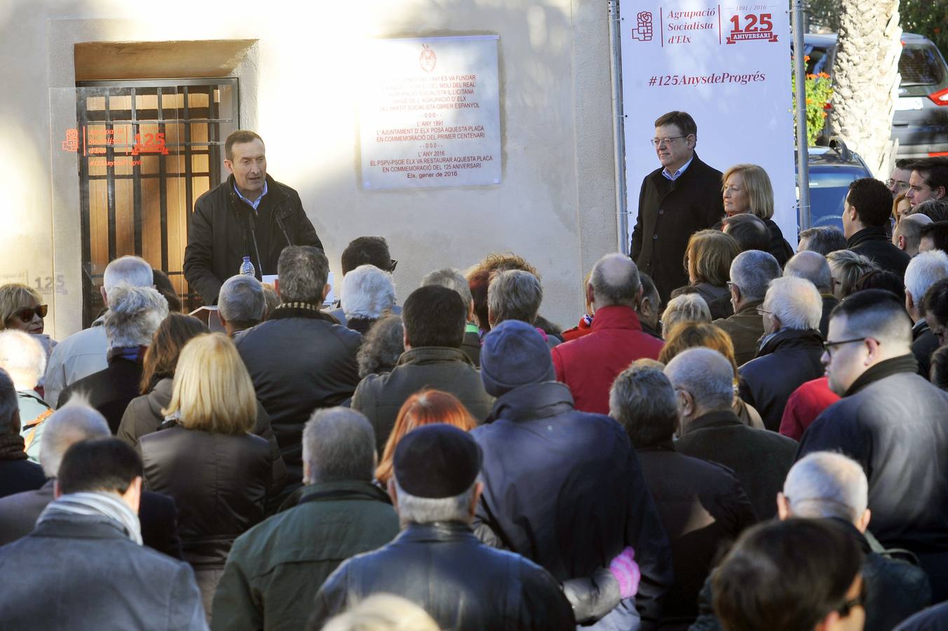 Acto de conmemoración del 125 aniversario del PSOE en Elche