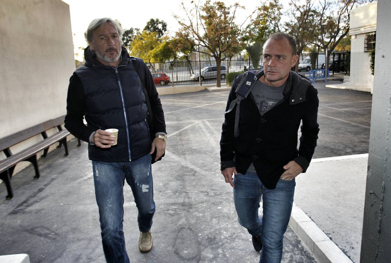 Presentación del nuevo entrenador del Hércules, Vicente Mir