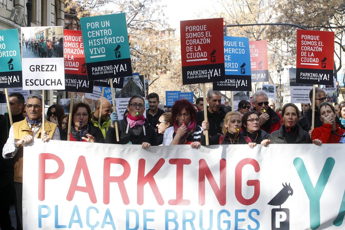 Manifestación de los vendedores del Mercado Central
