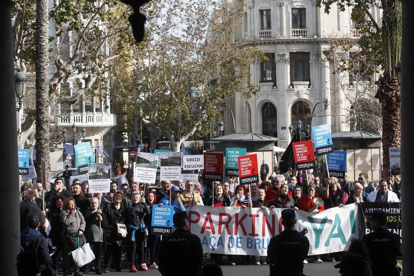 Manifestación de los vendedores del Mercado Central