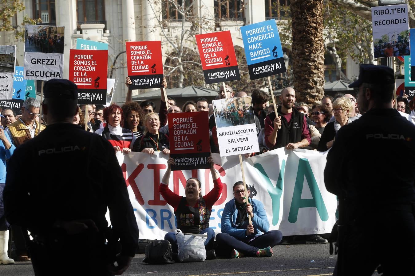 Manifestación de los vendedores del Mercado Central