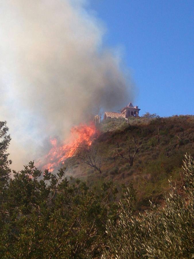 Incendio forestal en Segart