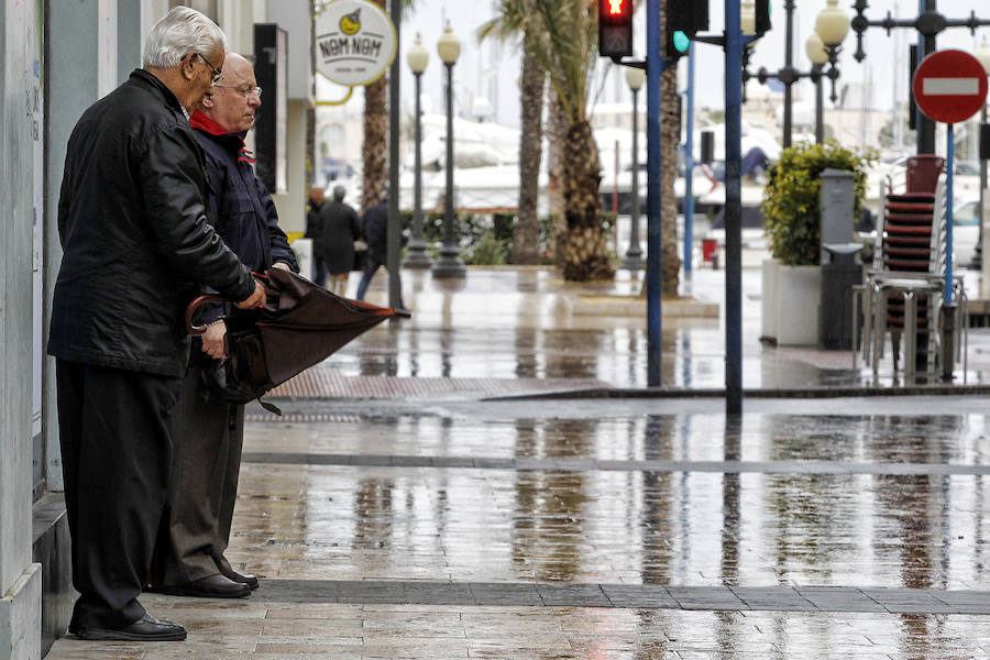 Día lluvioso en Alicante