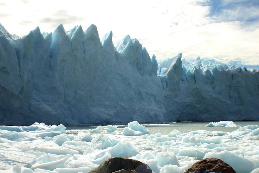 Derrumbe del arco de hielo del glaciar Perito Moreno