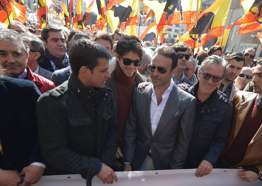 Manifestación pro taurina en Valencia