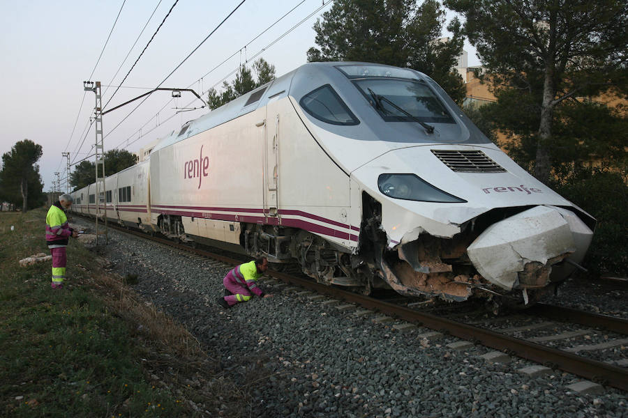 Euromed descarrilado en Tarragona