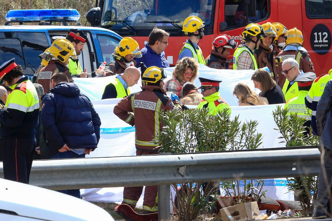 Catorce muertos en Tarragona en un accidente de un autobús que volvía de las Fallas