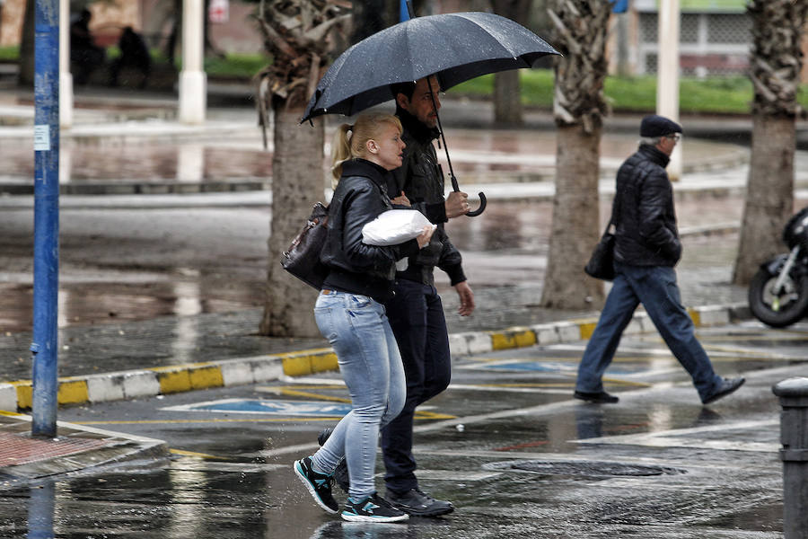 Día lluvioso en Alicante