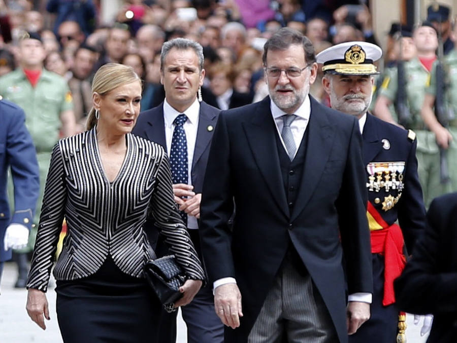 Cristina Cifuentes y Mariano Rajoy.