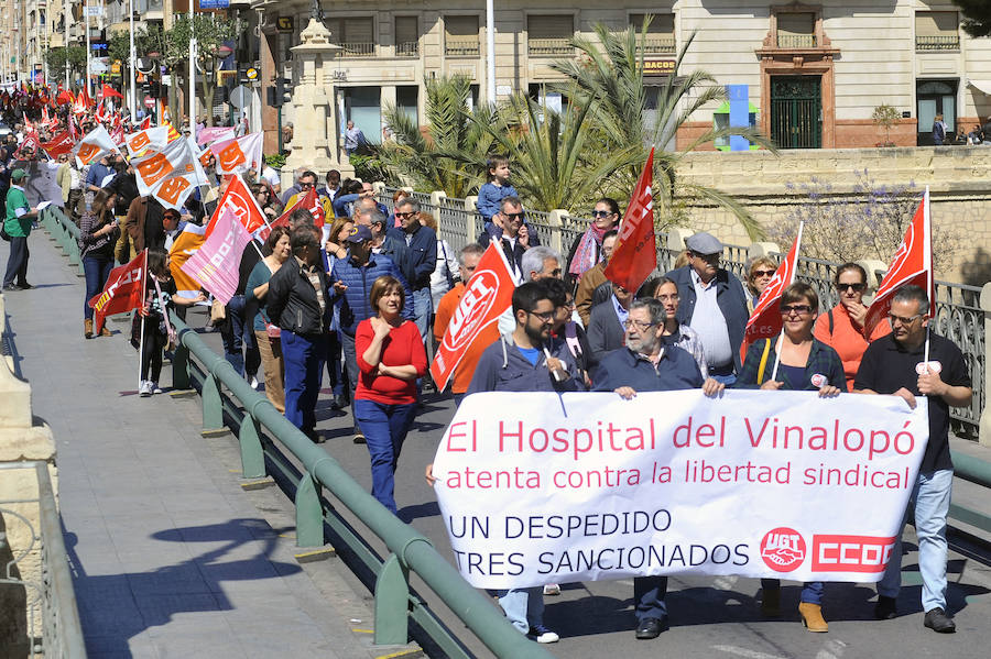 Manifestación del Día del Trabajo en Elche