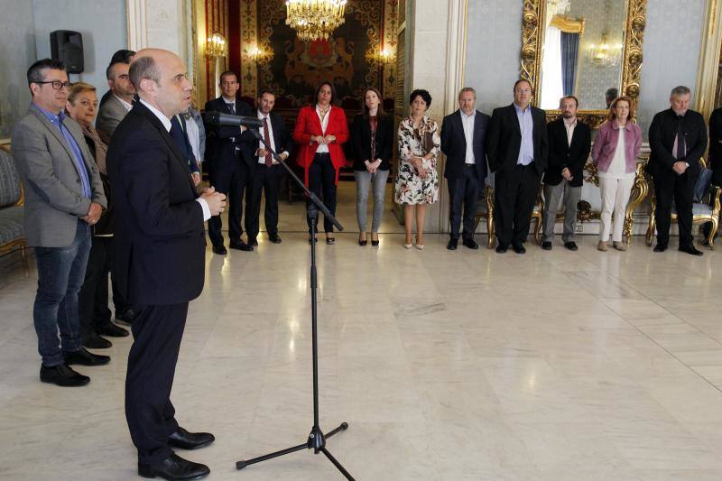 Recepción municipal de los premiados en la Gala Plataforma en Alicante