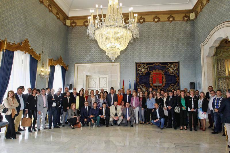 Recepción municipal de los premiados en la Gala Plataforma en Alicante