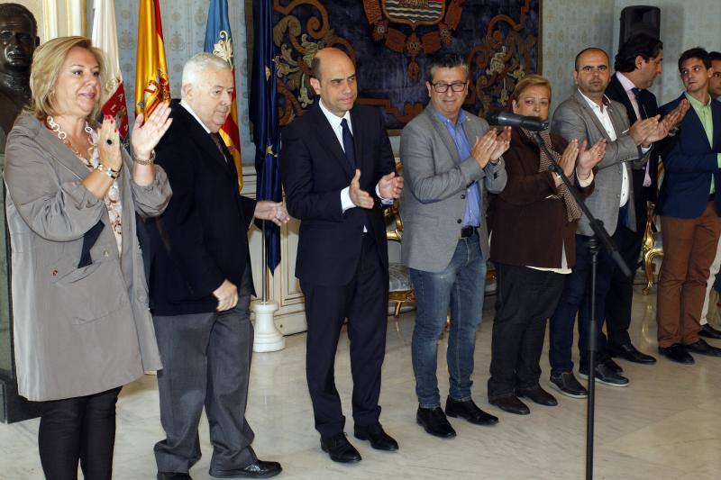 Recepción municipal de los premiados en la Gala Plataforma en Alicante