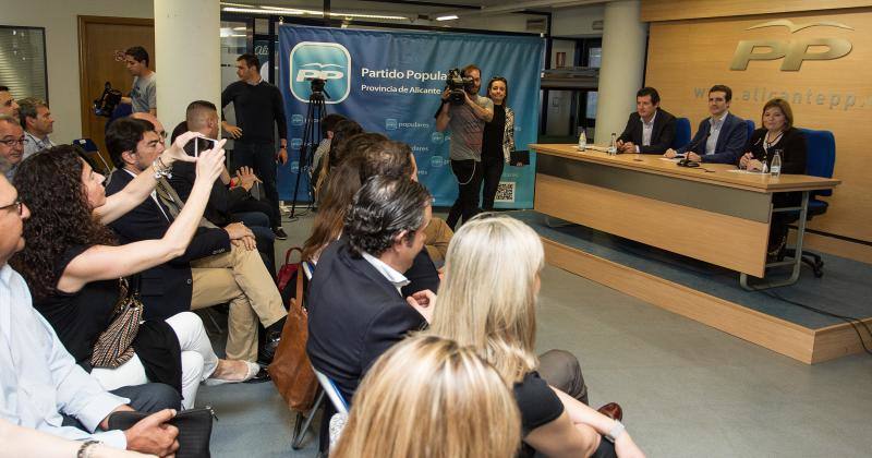 Pablo Casado asiste a la reunión del Comité de Campaña del PP de la provincia